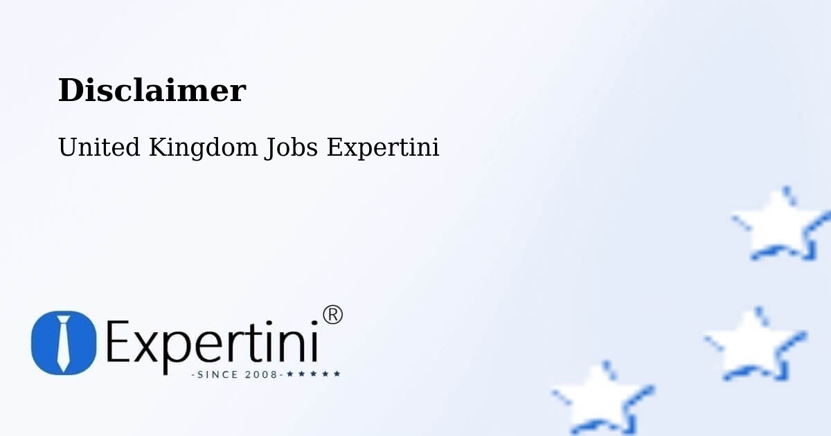 Disclaimer – Gloucester - United Kingdom Jobs Expertini
